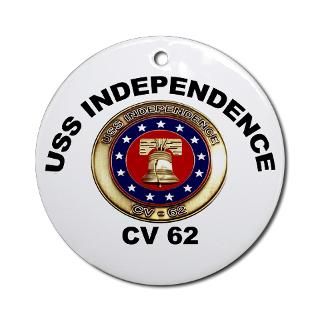 USS Independence CV 62 Ornament (Round) for $12.50