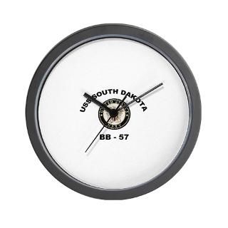 USS South Dakota BB 57 Wall Clock for