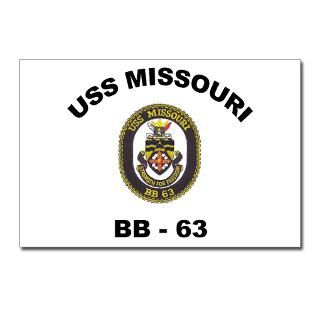 USS Missouri BB 63 Postcards (Package of 8) for $9.50