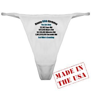 65 Years Old Classic Thong for $12.50