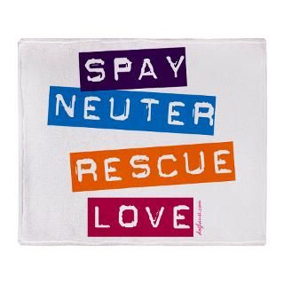 spay neuter rescue love stadium blanket $ 63 49