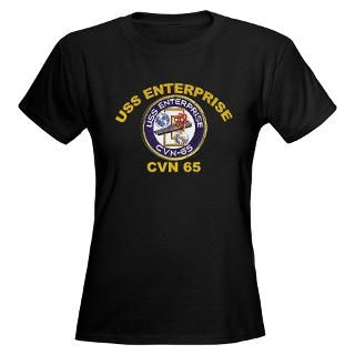  USS Enterprise CVN 65 Womens Dark T Shirt