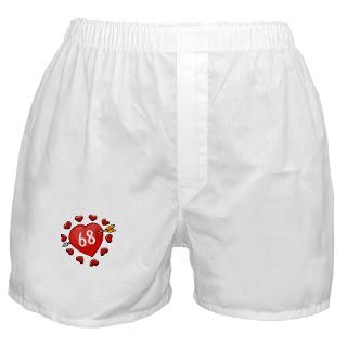 68 Gifts  68 Underwear & Panties  68th Valentine Boxer Shorts