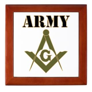 Masons in the Army Long Sleeve Dark T Shirt