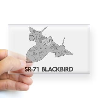 SR 71 Blackbird Rectangle Decal for $4.25