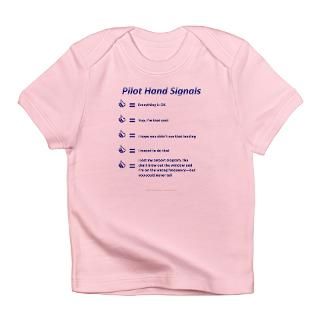 Airplane Gifts > Airplane T shirts > Hand Signals Infant T Shirt