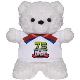 72 Gifts > 72 Teddy Bears > 72 Year Old Birthday Cake Teddy Bear