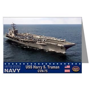 USS Harry S. Truman CVN 75 Greeting Card
