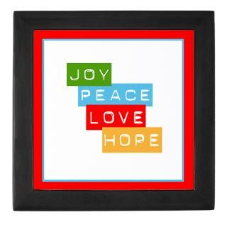Joy Peace Love Hope T shirts and Gifts : Holiday T shirts Special