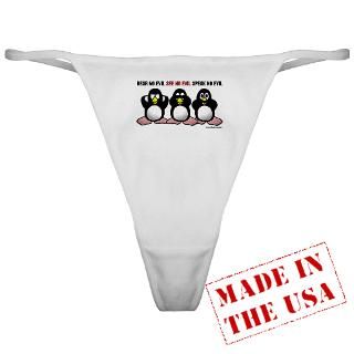 No Evil Penguins  Irony Design Fun Shop   Humorous & Funny T Shirts,