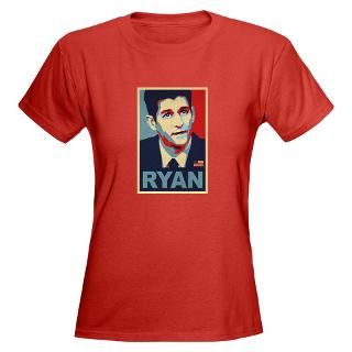 Paul Ryan Organic Womens Fitted T Shirt (dark)