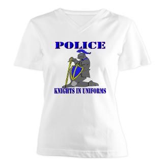 Police Knights in Uniform Blue : Tattoo Design T shirts and More