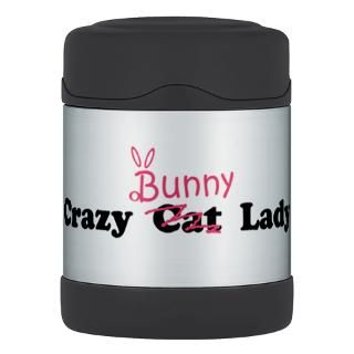 crazy bunny lady Thermos Food Jar