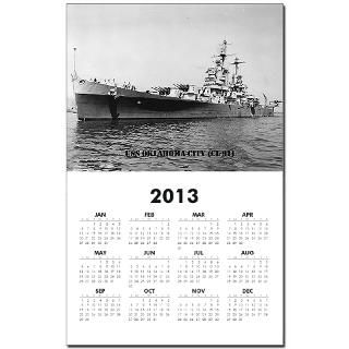 USS OKLAHOMA CITY (CL 91) Calendar Print