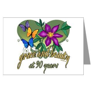 90 Gifts  90 Greeting Cards  Beautiful 90th Greeting Card