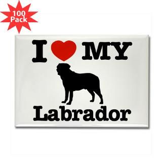 and Entertaining  I love my Labrador Rectangle Magnet (100 pack