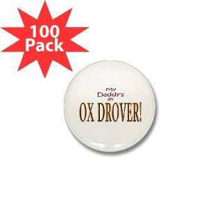Bull Gifts  Bull Buttons  Ox Drover Mini Button (100 pack)