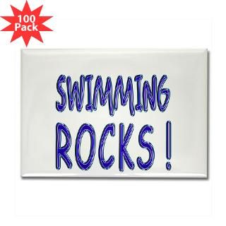 and Entertaining  Swimming Rocks  Rectangle Magnet (100 pack