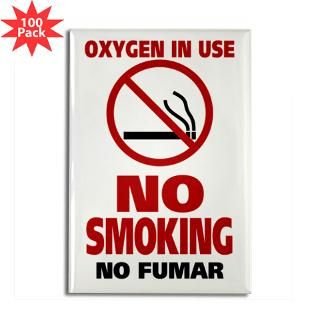 Kitchen and Entertaining  NO SMOKING Rectangle Magnet (100 pack