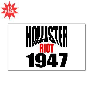 Hollister Riot 1947 Rectangle Sticker 10 pk)