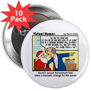 Santa on Trial 2.25 Button (100 pack)