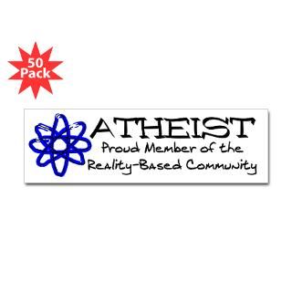 atheist reality bumper sticker 50 pk $ 106 99