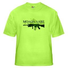 Molon Labe shir T Shirt by gunapparel
