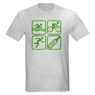 Swim Bike Run Logo T Shirt by rattleship