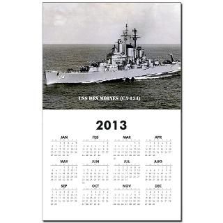 134 Gifts  134 Home Office  USS DES MOINES (CA 134) Calendar
