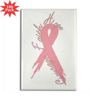 breast cancer courage faith rectangle magnet 10 $ 141 99