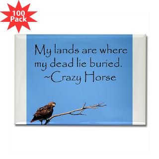 crazy horse quote rectangle magnet 100 pack $ 147 99