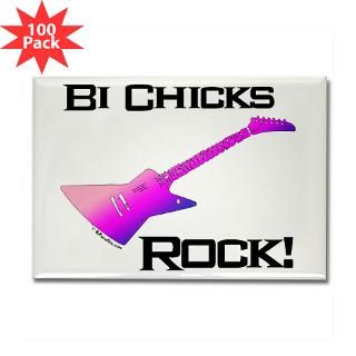 bi chicks rock bi colors rectangle magnet 100 p $ 147 99
