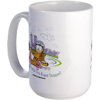 Garfield & Pooky Scooter Large Mug