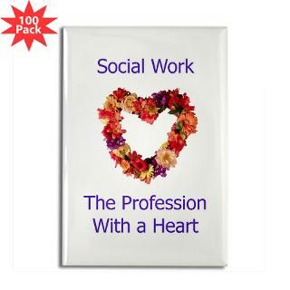 social work heart rectangle magnet 100 pack $ 148 99