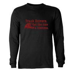 Funny Truck Drivers Long Sleeve Dark T Shirt