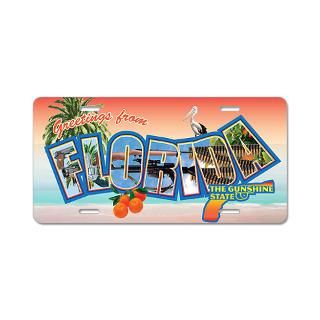 Florida, The Gunshine State Aluminum License Plate