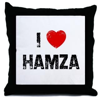 Love Hamza Pillows I Love Hamza Throw & Suede Pillows