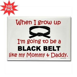 black belt like my mommy daddy rectangle magnet $ 162 99