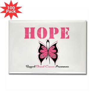 breastcancer butterfly rectangle magnet 100 pack $ 168 99