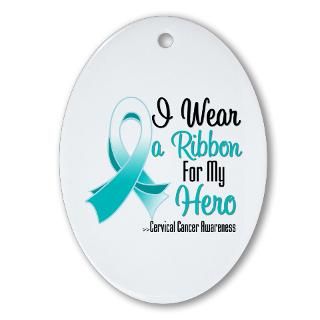 Wear a Ribbon For My Hero Cervical Cancer Shirts : Shirts 4 Cancer