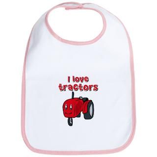 Agriculture Gifts  Agriculture Baby Bibs  I Love Tractors Bib