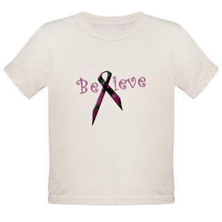 Believe Camo Ribbon for Breast Cancer Awareness Body Suit by