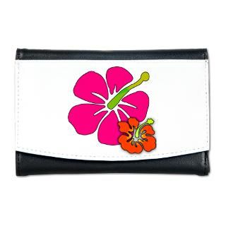 Floral Gifts  Floral Wallets  Pink and Orange Tropical Hibiscus