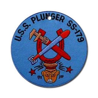 USS Plunger SS 179 Ornament (Round) for $12.50
