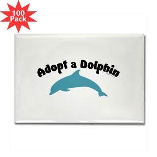 adopt a dolphin rectangle magnet 100 pack $ 180 00