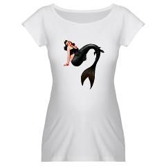 Gothic Mermaid Pin Up Girl T Shirt by BellaVella