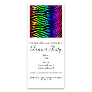 Rainbow Zebra Jewellery Invitations by Admin_CP9204160  512570194
