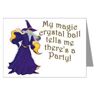 Ball Greeting Cards  Merlin the Wizard Birthday Invitation Card