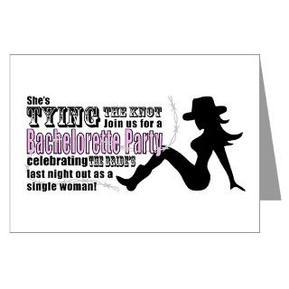Greeting Cards  Bachelorette Party Invitation   Cowgirl (pack of 2