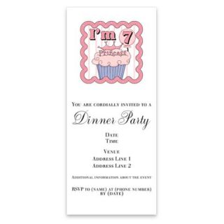 7th Birthday Princess Cupcake Invitations by Admin_CP4217680